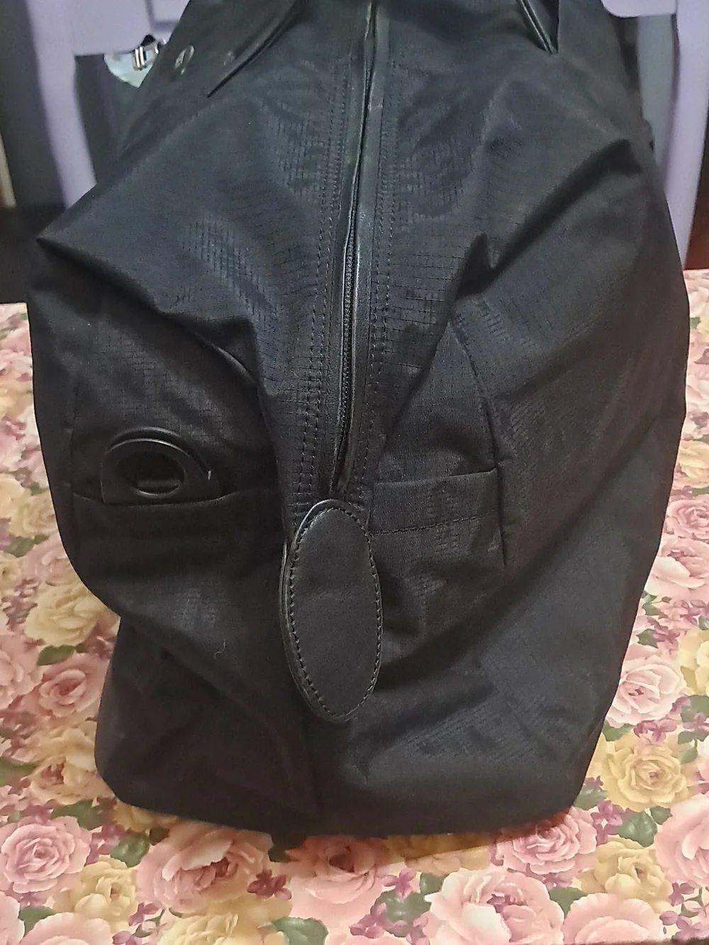 Tumi Black Travel Duffel with Top Handles And Detachable Long Carry Strap